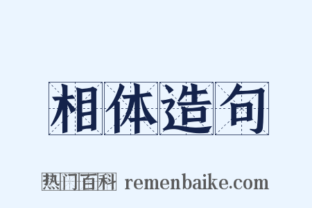 相体造句是什么意思的图片